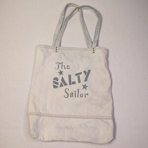 One Teaspoon Tote Bag Women OS Light Blue The Salty Sailor Denim Graphic Bag